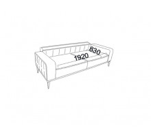 Трехместный диван Лоретто (Loretto) Беллона Трехместный диван Лоретто (Loretto) Беллона