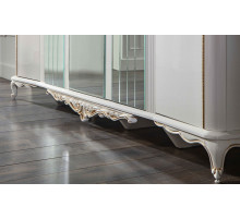 Шестистворчатый распашной шкаф для одежды и белья с зеркалом в спальню Мариана MARI-34