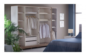 Шкаф платяной Мавенна (Mavenna) 6-х дверный MAVN-34