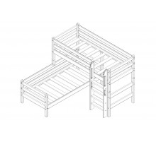 Двухъярусная детская кровать Соня Вариант-7