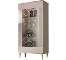 Шкаф витрина Rimini Solo РМВ2-2С (s) правый (слоновая кость)