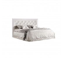 Двуспальная кровать с мягкой спинкой Амели АМКР140-2 (дуб) Двуспальная кровать с мягкой спинкой Амели АМКР140-2 (дуб)